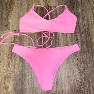 SHEIN bikini, worn lightly